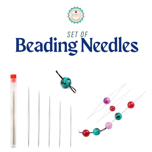 ANEKA - Jarum Mote / Beading Needles Pins Jewelry Making Tools Stainless for Bead Threading