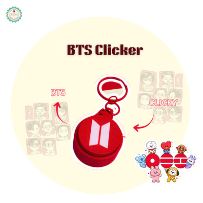 3D PRINT - BTS Fidget Clicker Karakter / Gantungan Kunci Arirang / Special Edition Character BT21 / Keychain / Photo Card Holder /