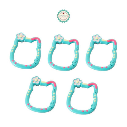 ANEKA - [5PCS] Kait Carabiner Hello Kitty Warna / Keychain Hook Premium