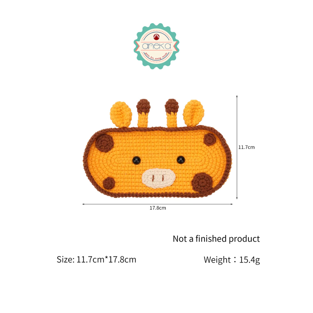 ANEKA - Kit Rajut Wadah Kaca Mata Bentuk Karakter Hewan / Glasses Holder Crochet Kit DIY / Pemula / Alat Rajut Set