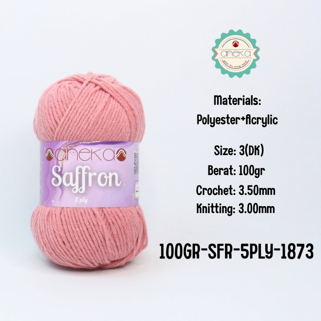KATALOG - Benang Rajut Saffron 5 Ply 100gr / Crochet Knitting Yarn