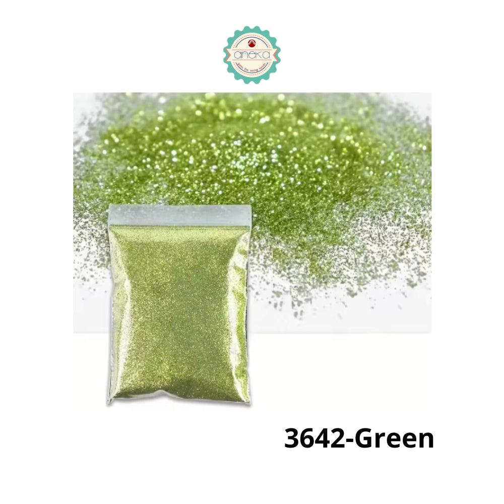 KATALOG -  [3 gram & 50 gram] Glitter Warna Bubuk Halus / Serbuk Kerajinan DIY / Powder