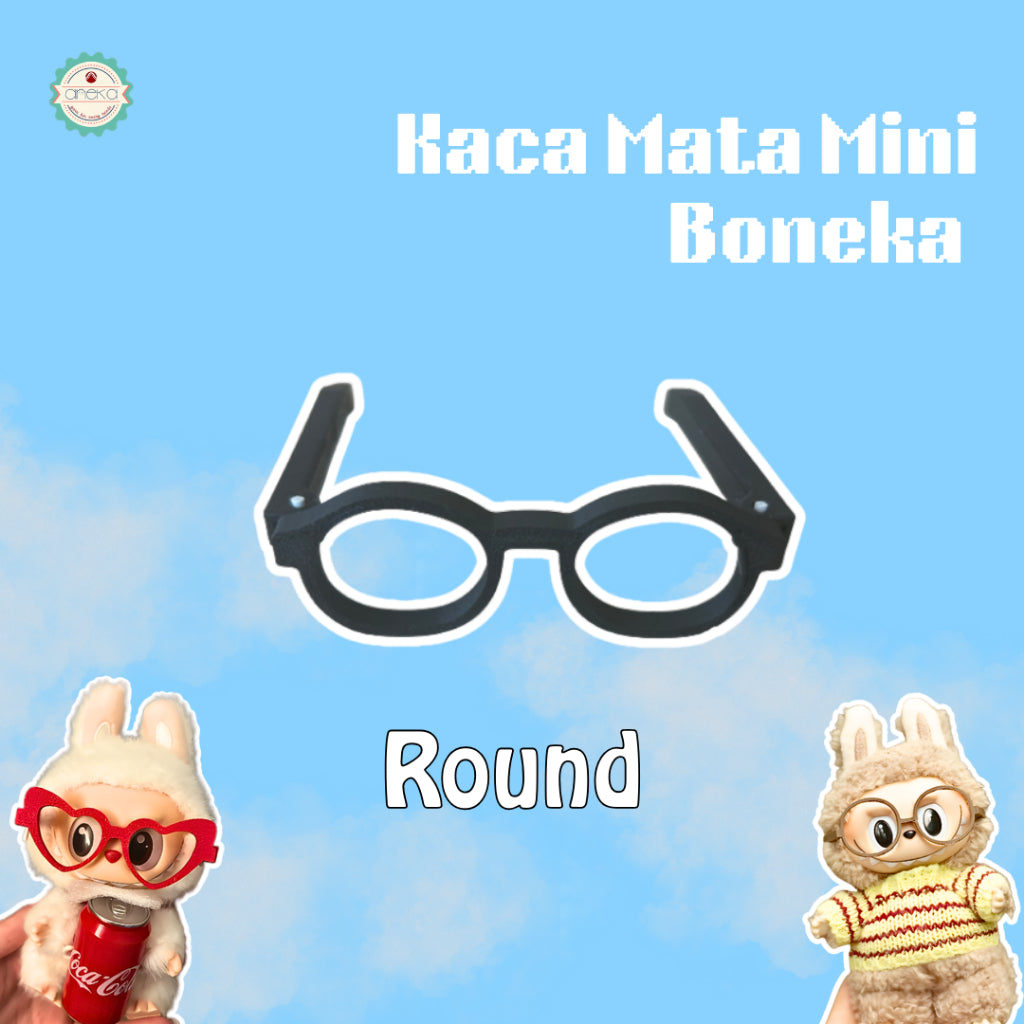 KATALOG - 3D Print Kaca Mata Boneka Unik Lucu / Dolls Glassses / Toy Accessories