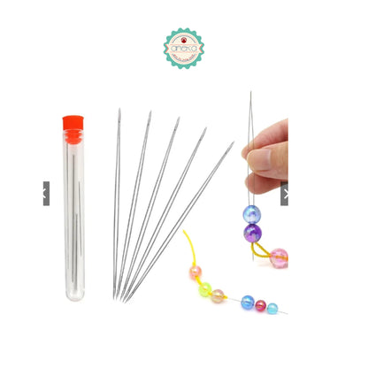 ANEKA - Jarum Mote / Beading Needles Pins Jewelry Making Tools Stainless for Bead Threading