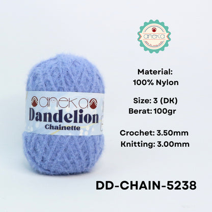 KATALOG - Benang Rajut Knitting Dandelion Chainette / Crochet Yarn Nylon / Nilon