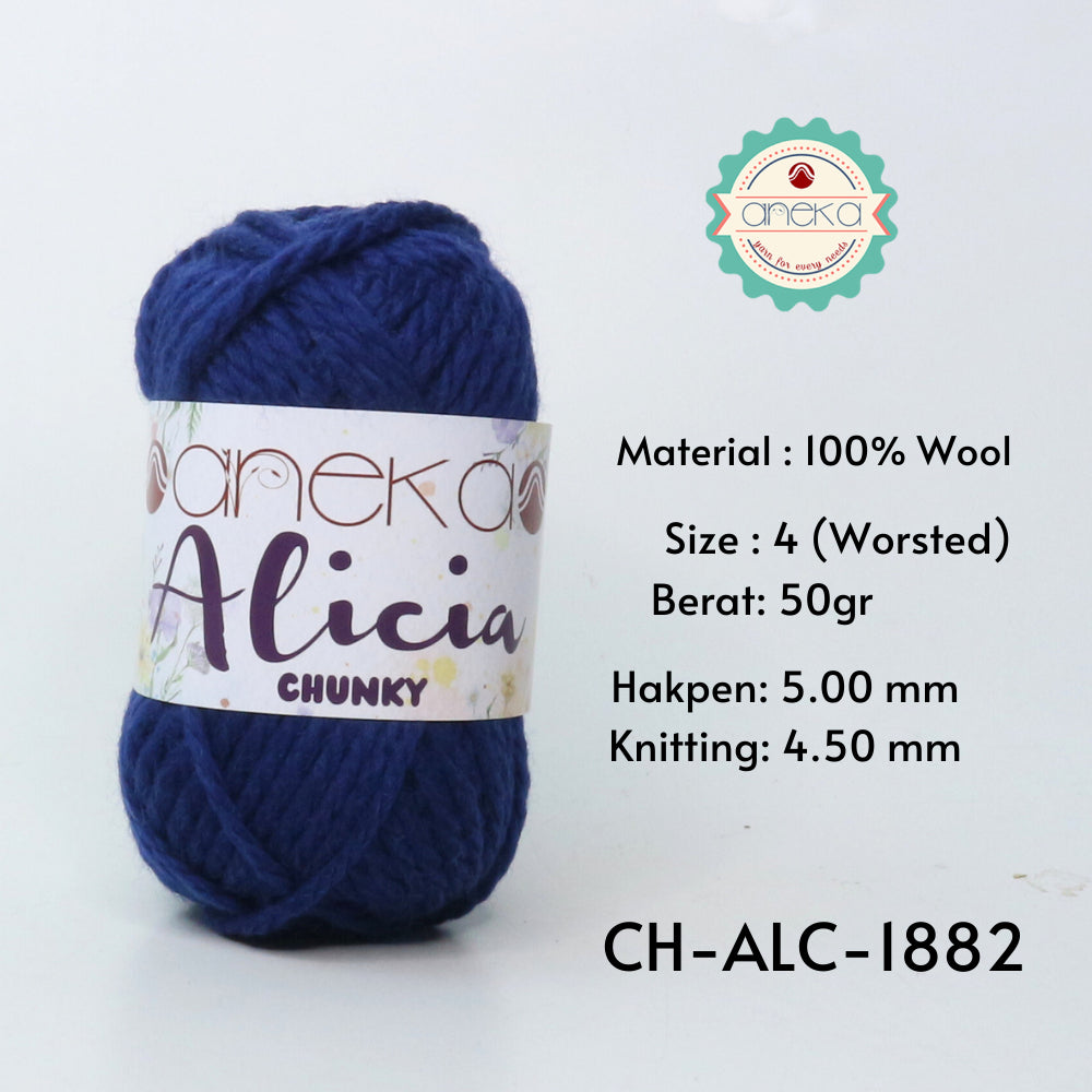 KATALOG - Benang Rajut Alicia Chunky / Wool / Wol Crochet Knitting Yarn