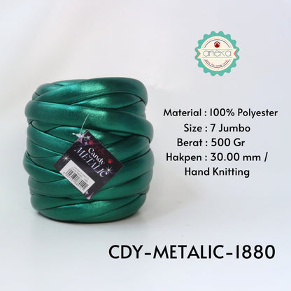 KATALOG - Benang Rajut Candy Metalik / Chunky Metalic Yarn Crochet Knitting Yarn