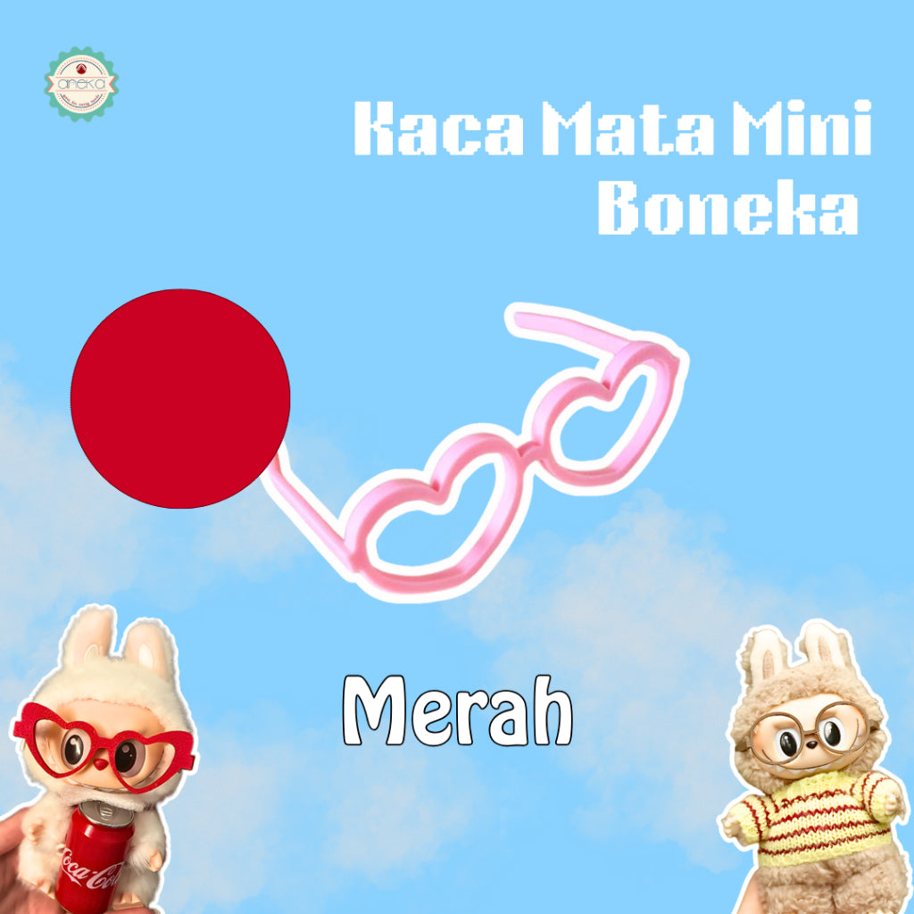 KATALOG - 3D Print Kaca Mata Boneka Unik Lucu / Dolls Glassses / Toy Accessories