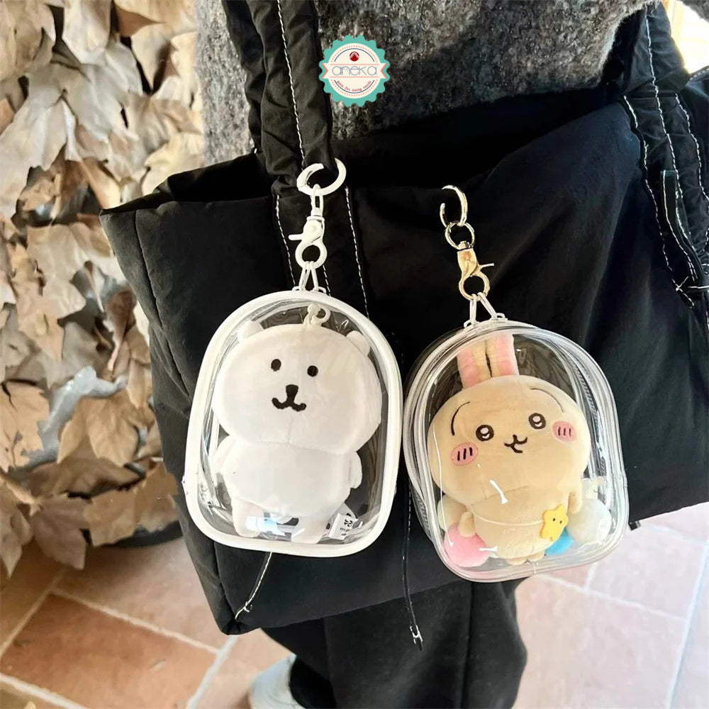 KATALOG - Pouch Transparent PVC with Hook / Tas Boneka Bening Transparant Serbaguna