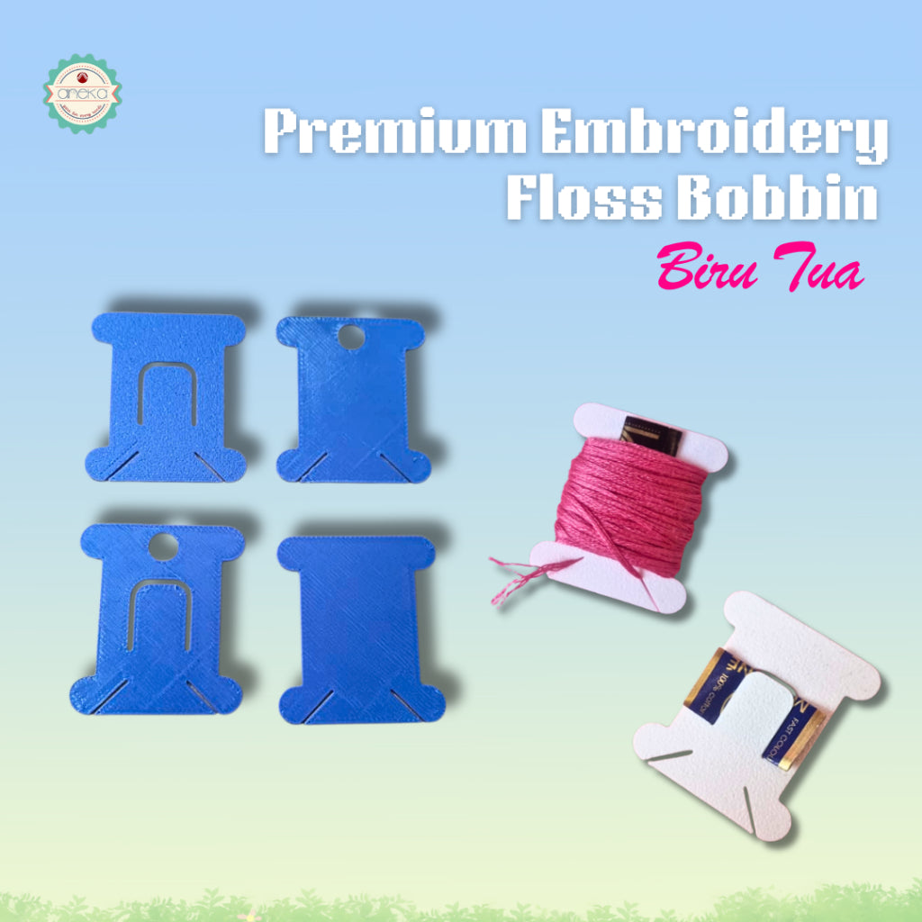 ANEKA - [10PCS] 3D Print Bobbin Card / Papan Benang Jahit Rajut