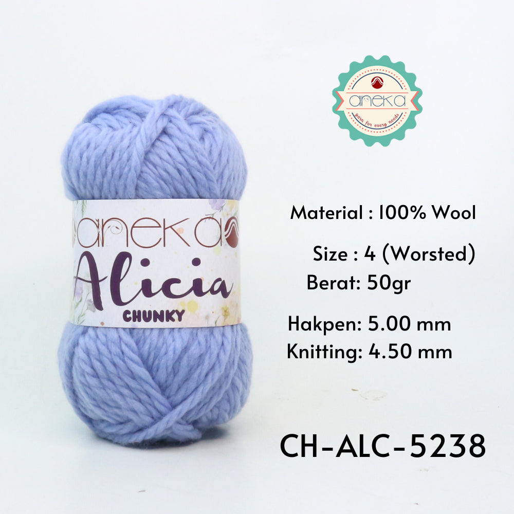 KATALOG - Benang Rajut Alicia Chunky / Wool / Wol Crochet Knitting Yarn