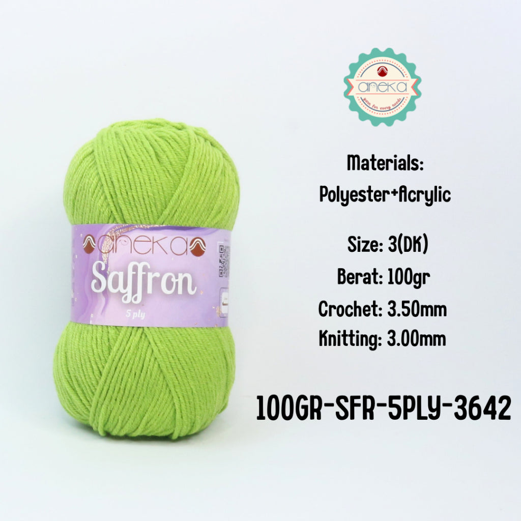 KATALOG - Benang Rajut Saffron 5 Ply 100gr / Crochet Knitting Yarn