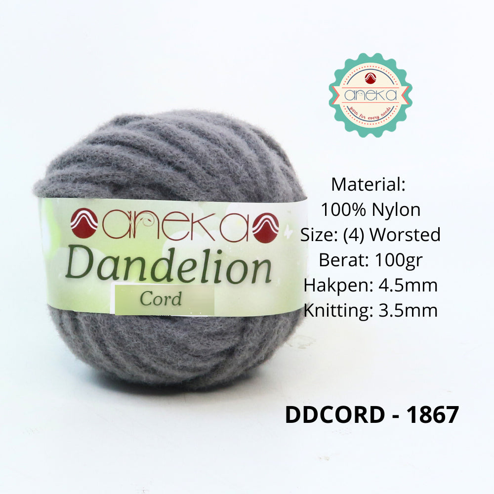 KATALOG - Benang Rajut Dandelion Cord / Crochet Knitting Cord Yarn