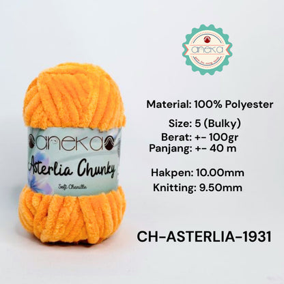 KATALOG - Benang Rajut Asterlia Chunky / Soft Chenille / Crochet Knitting Yarn