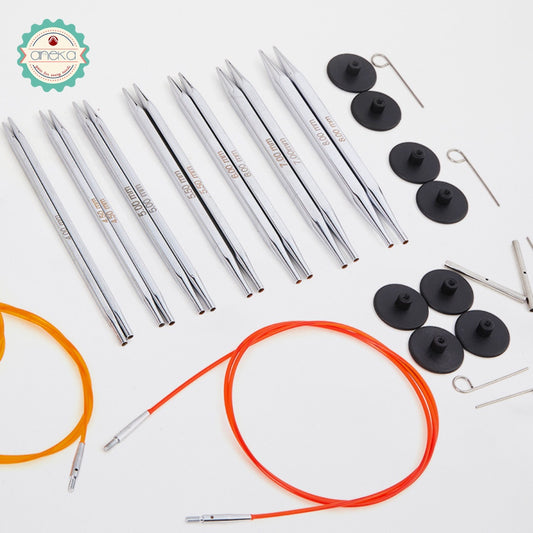KnitPro Nova Cubics - Tools / Knitting Needles Interchangeable Needle Set (Deluxe Set)