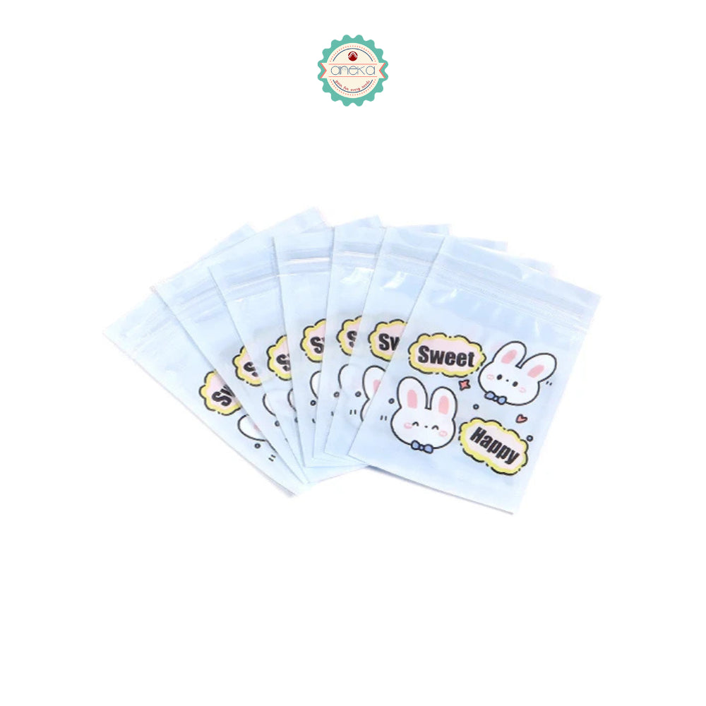 KATALOG - [10 PCS] Plastik Ziplock / Plastic Hologram / Karakter Lucu Kartun / Pastel / PVC / Cute Character