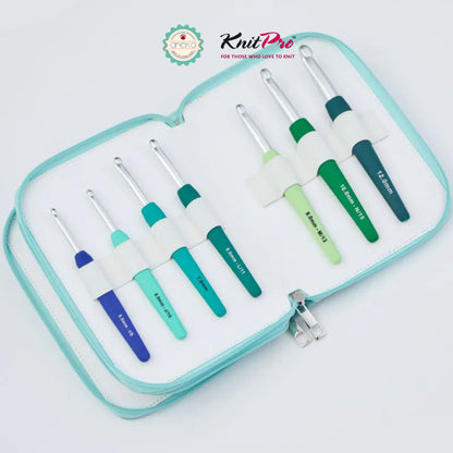 KNITPRO - Waves Single Ended Crochet Hook Set / Alat Rajut Hakpen