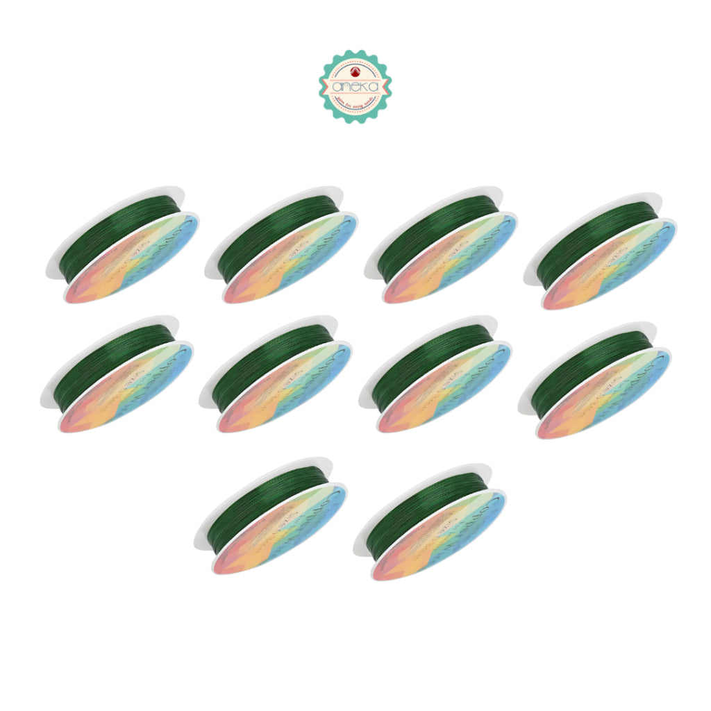 KATALOG - [1 SLOP] Kawat Stainless / Steel Wire For Bracelet / Tiger Tail Beading / 10 PCS