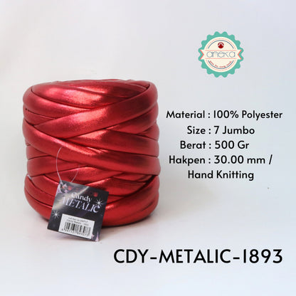 KATALOG - Benang Rajut Candy Metalik / Chunky Metalic Yarn Crochet Knitting Yarn