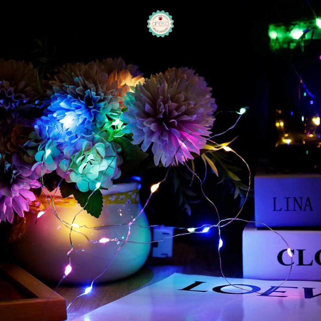 Aneka - Lampu Hias Warna - Warni /  LED Light Strings Battery / Fairy Lights / Wedding / Christmas Party / Gift Decorations