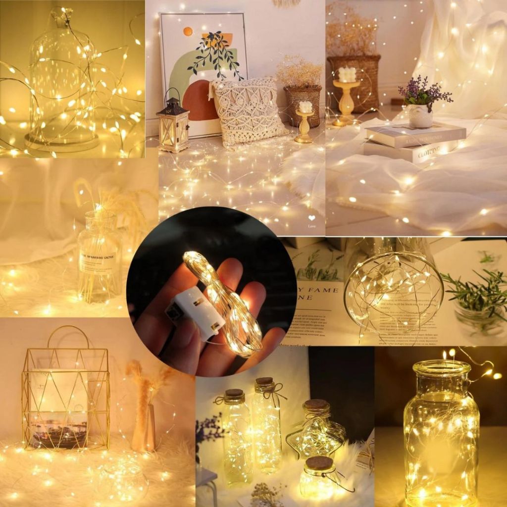 Aneka - Lampu Hias Warna - Warni /  LED Light Strings Battery / Fairy Lights / Wedding / Christmas Party / Gift Decorations