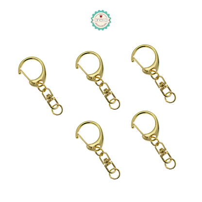 KATALOG - [5PCS] Kait Carabiner Bentuk C / Clasp Buckle Keychain Hook Premium
