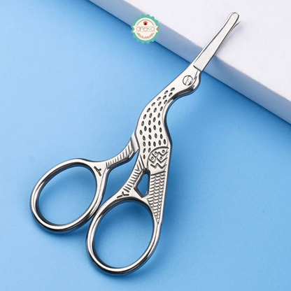 ANEKA - Gunting Benang Bangau / Bordir / Sulam Vintage / Retro / Klasik Burung Crane