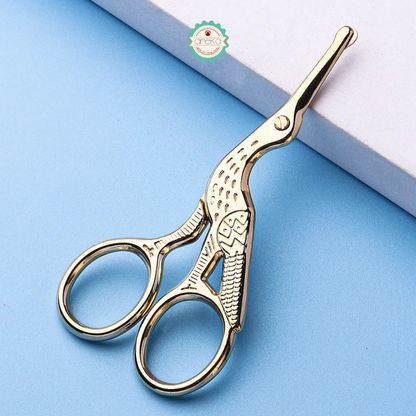 ANEKA - Gunting Benang Bangau / Bordir / Sulam Vintage / Retro / Klasik Burung Crane