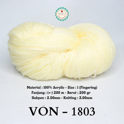 KATALOG - Benang Rajut Wool / Wol / Siet Yarn 200 gram VONEL (BENTUK HANK, TIDAK DIGULUNG) PART 1