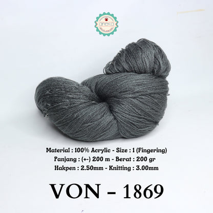 KATALOG - Benang Rajut Wool / Wol / Siet Yarn 200 gram VONEL (BENTUK HANK, TIDAK DIGULUNG) PART 1