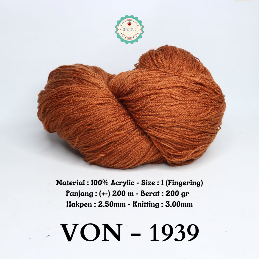 KATALOG - Benang Rajut Wool / Wol / Siet Yarn 200 gram VONEL (BENTUK HANK, TIDAK DIGULUNG) PART 2