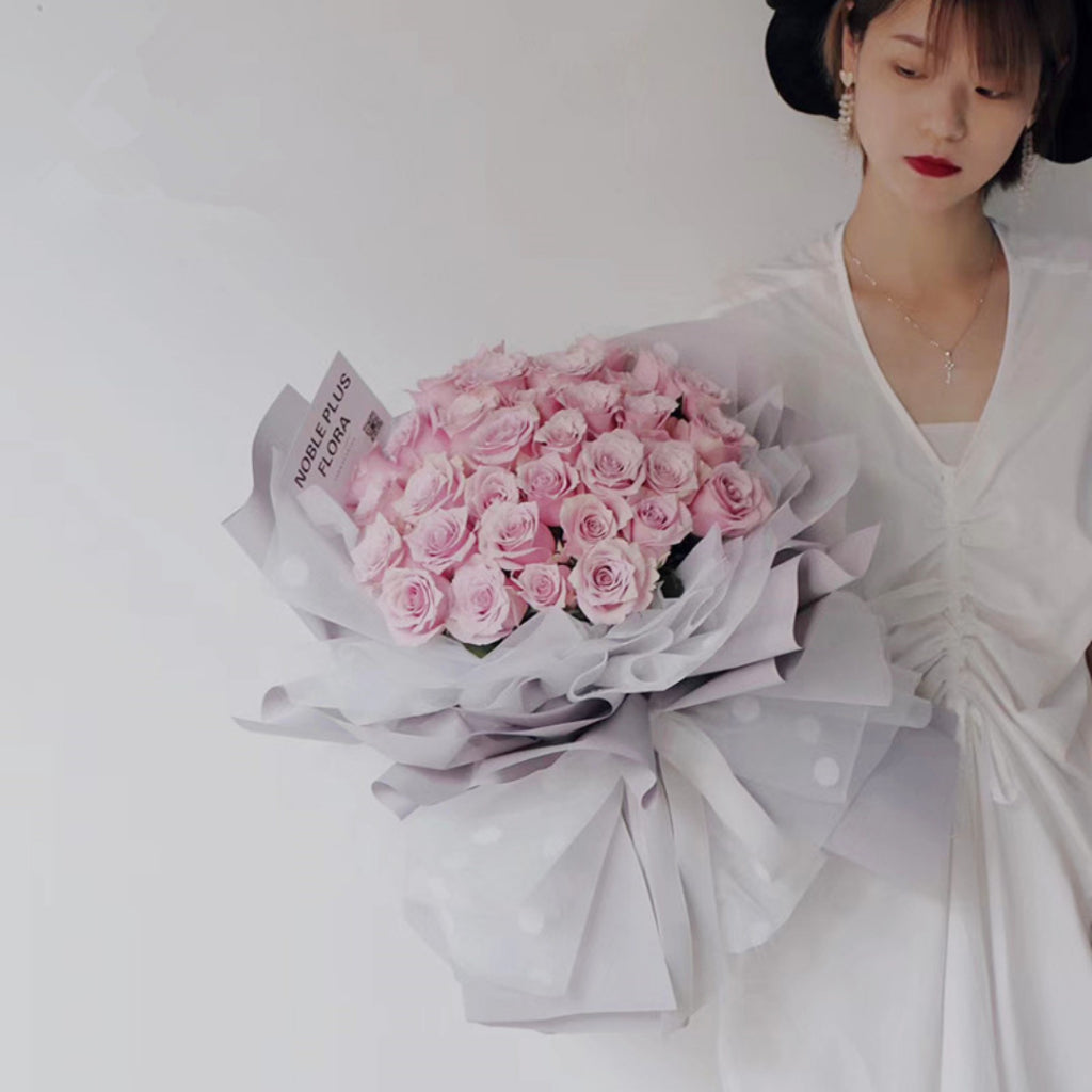 ANEKA - [ LEMBARAN ] Kertas Cellophane Buket Bunga [Polkadot] Flower Bouquet Wrapping Paper Celophane