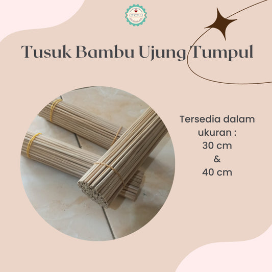 ANEKA - Tusuk Sate Bambu Buket 30cm / 40cm [50 tusuk] untuk Buket Uang Snack Kado