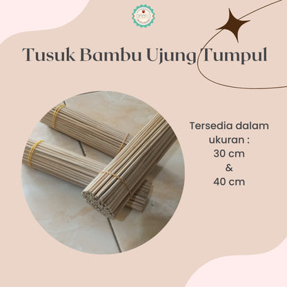 ANEKA - Tusuk Sate Bambu Buket 30cm / 40cm [50 tusuk] untuk Buket Uang Snack Kado