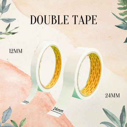 AnekaBenang - Double Tape / Dobel Tip 12 mm & 24 mm  / 15 Yard