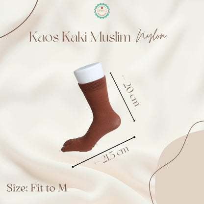 ANEKA - Kaos Kaki Nilon Nylon Warna / Jempol / Muslimah / Muslim - Polos