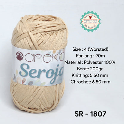 KATALOG - Benang Rajut Seroja / Pipih / Spaghetti Yarn - 200 GRAM