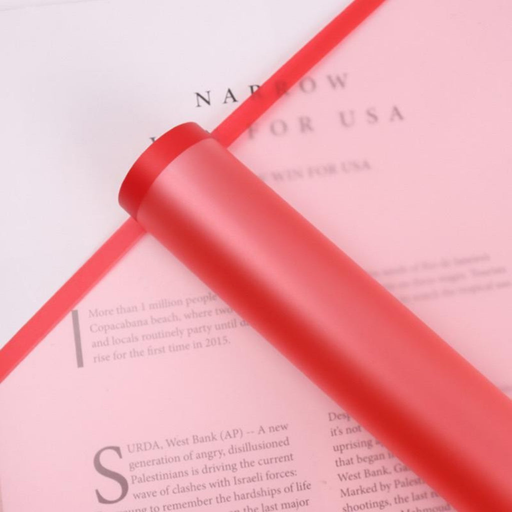ANEKA - [ 20 Lembar ] Kertas Cellophane Buket Bunga [Matt List] Flower Wrapping Paper Celophane