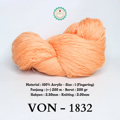 KATALOG - Benang Rajut Wool / Wol / Siet Yarn 200 gram VONEL (BENTUK HANK, TIDAK DIGULUNG) PART 2