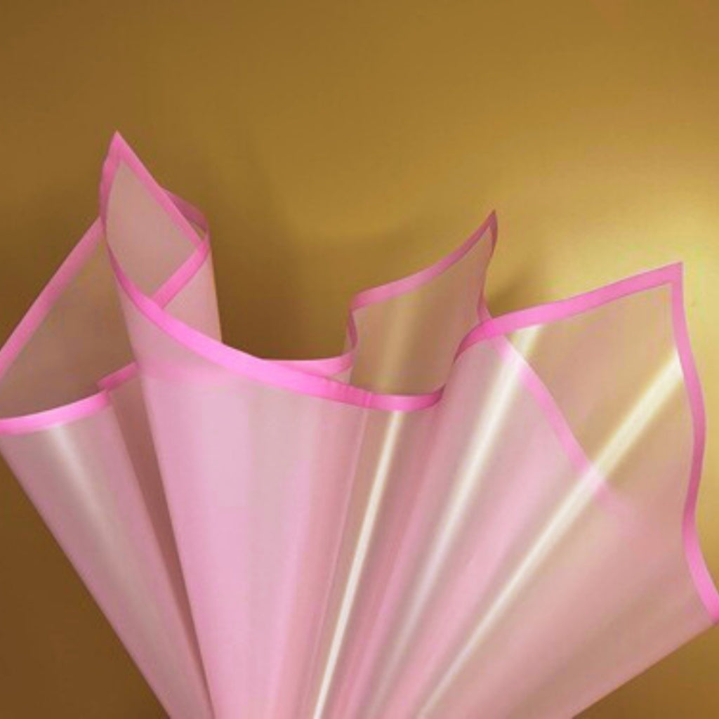 ANEKA - [ 20 Lembar ] Kertas Cellophane Buket Bunga [Matt List] Flower Wrapping Paper Celophane