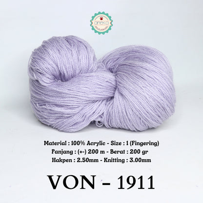 KATALOG - Benang Rajut Wool / Wol / Siet Yarn 200 gram VONEL (BENTUK HANK, TIDAK DIGULUNG) PART 2