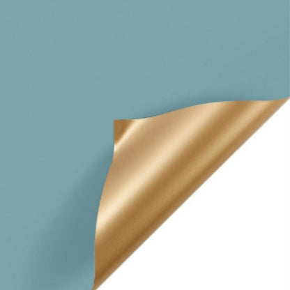 ANEKA - [ 20 Lembar ] Kertas Cellophane Buket Bunga [ Color & Gold ] Flower Wrapping Paper Celophane