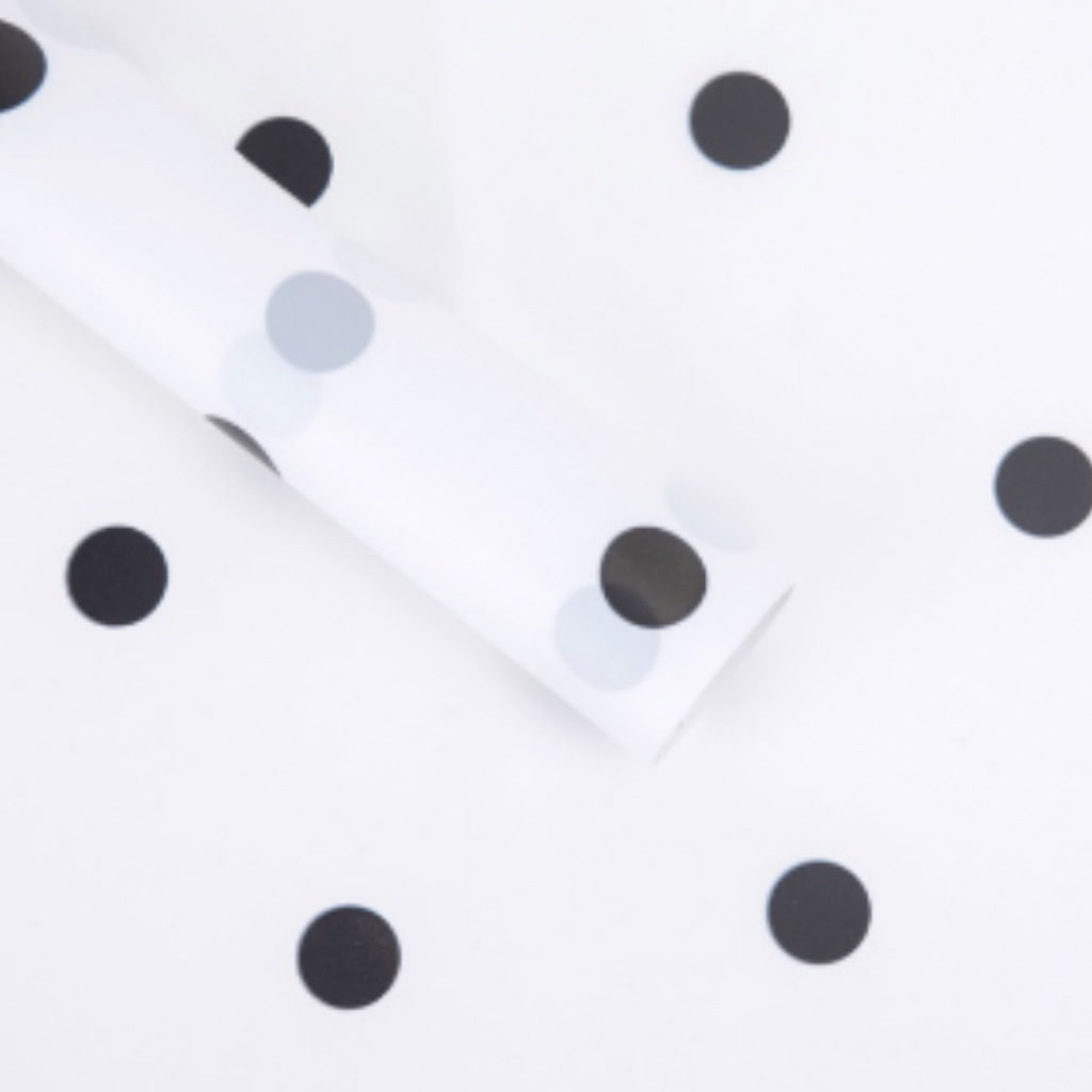 ANEKA - [ LEMBARAN ] Kertas Cellophane Buket Bunga [Polkadot] Flower Bouquet Wrapping Paper Celophane