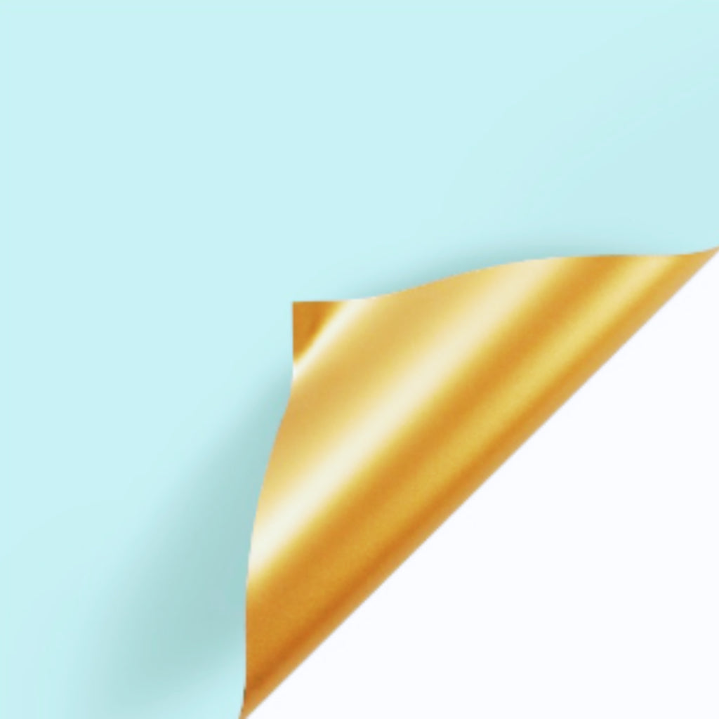 ANEKA - [ 20 Lembar ] Kertas Cellophane Buket Bunga [ Color & Gold ] Flower Wrapping Paper Celophane