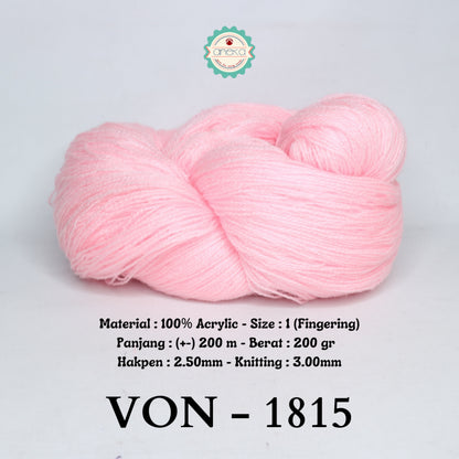 KATALOG - Benang Rajut Wool / Wol / Siet Yarn 200 gram VONEL (BENTUK HANK, TIDAK DIGULUNG) PART 2