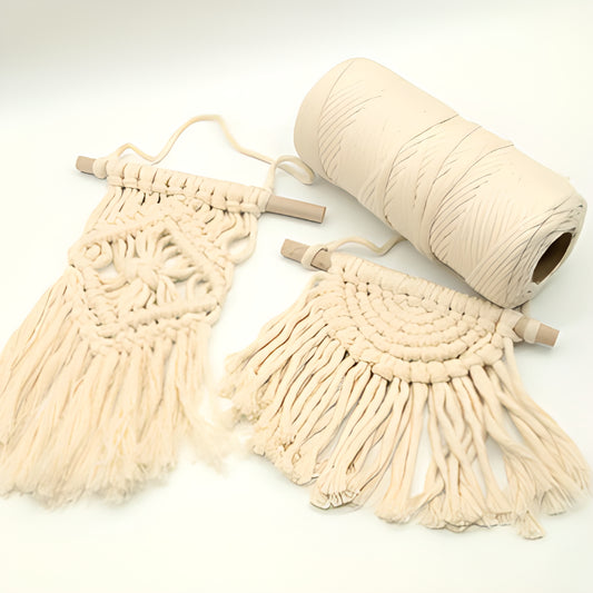 Cotton Rope Thread / Single Strand Macrame Makrame Color 1kg 3mm-4mm