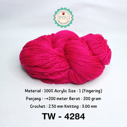 KATALOG - Benang Rajut Wool Aneka / Wol / Siet Yarn 200 gram (BENTUK HANK, TIDAK DIGULUNG) Part 1