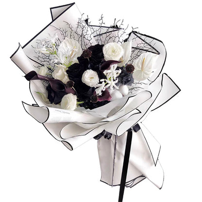 ANEKA - [ 20 Lembar ] Kertas Cellophane Buket Bunga [Matt List] Flower Wrapping Paper Celophane