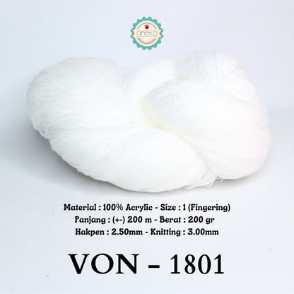 KATALOG - Benang Rajut Wool / Wol / Siet Yarn 200 gram VONEL (BENTUK HANK, TIDAK DIGULUNG) PART 1