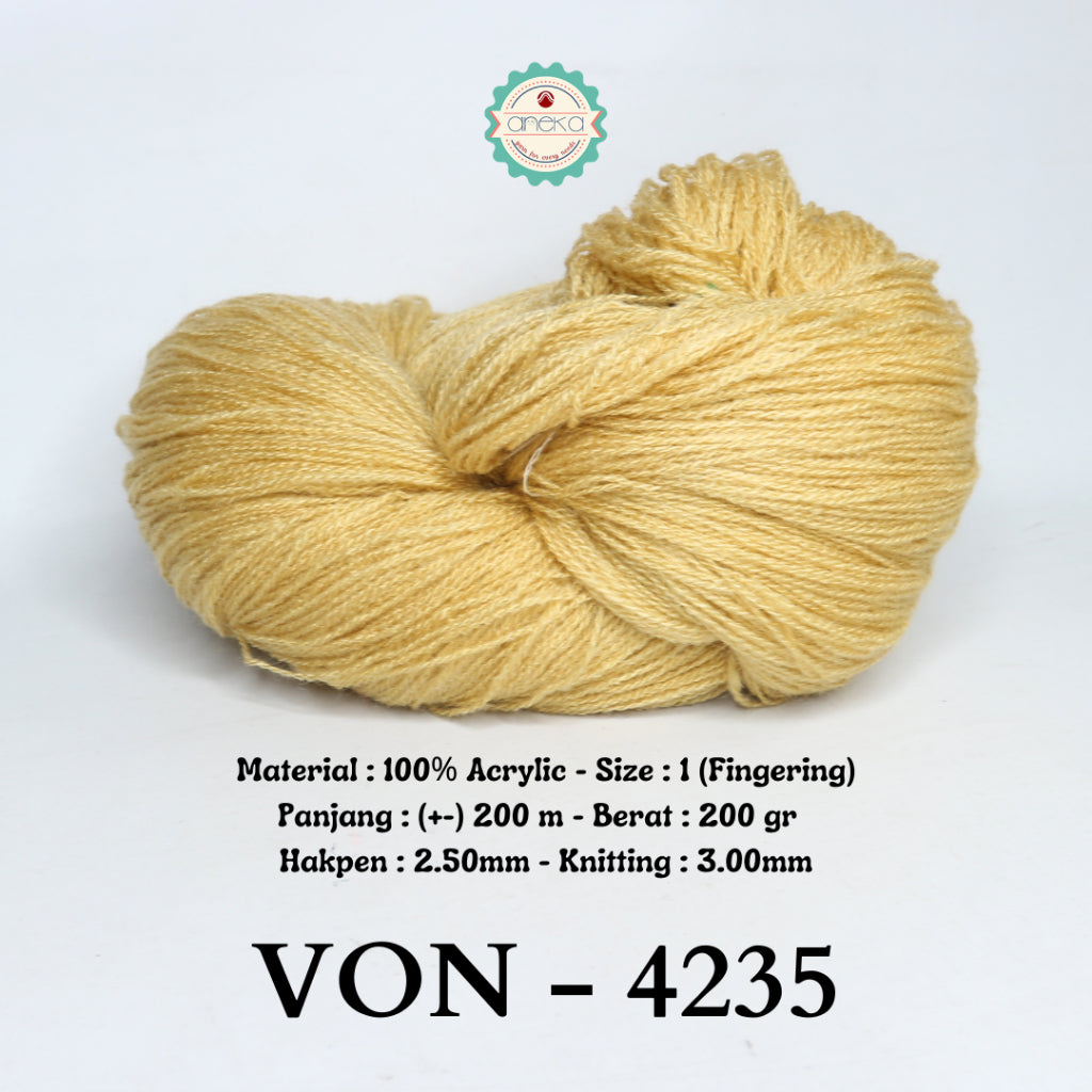 KATALOG - Benang Rajut Wool / Wol / Siet Yarn 200 gram VONEL (BENTUK HANK, TIDAK DIGULUNG) PART 2